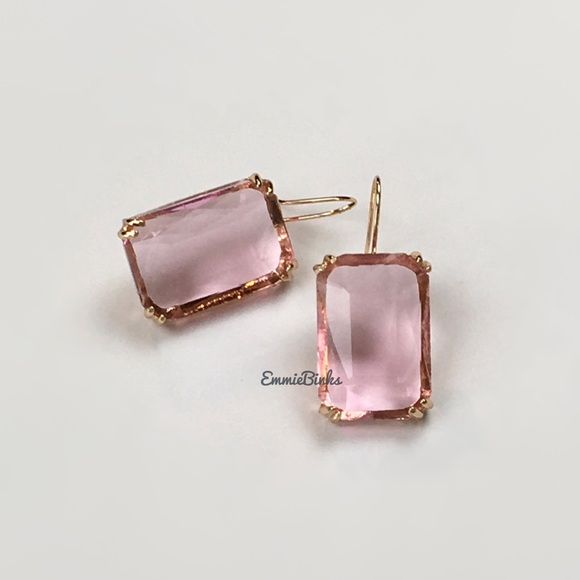 New For Love and Lemons Flirty Pink Drop Earrings - Picture 5 of 10